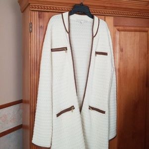 Boston Proper long Heavy Knit Topper